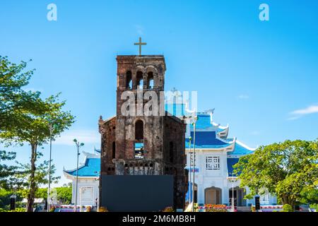 Quang Tri, Vietnam - 18 Agosto 2022 - la chiesa di la Vang vale la pena visitare che è stato costruito nel momento in cui il governo ha ucciso i battelli, un pilgramage s Foto Stock