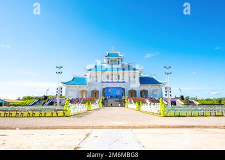 Quang Tri, Vietnam - 18 Agosto 2022 - la chiesa di la Vang vale la pena visitare che è stato costruito nel momento in cui il governo ha ucciso i battelli, un pilgramage s Foto Stock