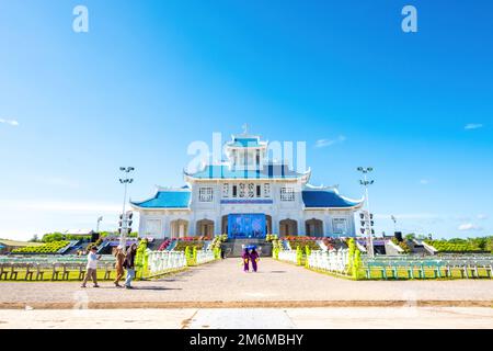 Quang Tri, Vietnam - 18 Agosto 2022 - la chiesa di la Vang vale la pena visitare che è stato costruito nel momento in cui il governo ha ucciso i battelli, un pilgramage s Foto Stock