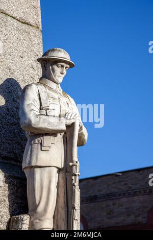 MARZO, CAMBRIDGESHIRE, Regno Unito - NOVEMBRE 23 : Statua del ricordo in Marzo Cambridgeshire il Novembre 23, 2012 Foto Stock