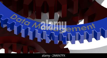 Gestione dei dati parole su Gears Foto Stock