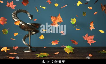 Salute in autunno Foto Stock