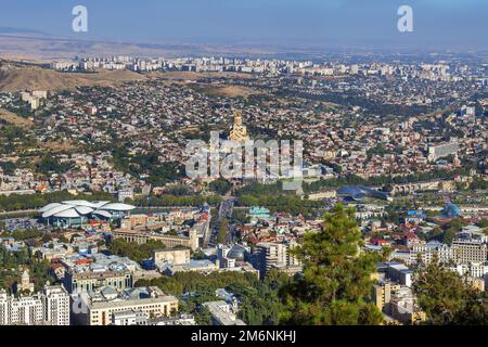 Vista di Tbilisi, Georgia Foto Stock