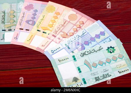 Denaro libanese - Pound un background aziendale Foto Stock