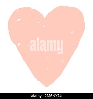 Illustrazione del vettore tracciato a mano con il cuore. Doodle Hearts for San Valentino, Mother Day, wedding card Illustrazione Vettoriale