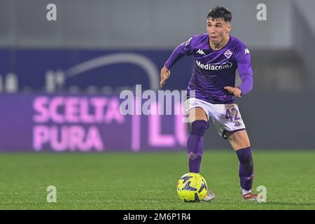 Firenze, Italia. 04th Jan, 2023. Alessandro Bianco (ACF Fiorentina) durante ACF Fiorentina vs AC Monza, campionato italiano di calcio Serie A match in Florence, Italy, Gennaio 04 2023 Credit: Independent Photo Agency/Alamy Live News Foto Stock