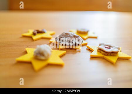 Natale Coockies decorazione in Baviera Germania Foto Stock