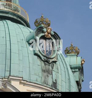 Berlino, Germania - 15 settembre 2014 : primo piano parte del Palazzo di Charlottenburg a Berlino il 15 settembre 2014 Foto Stock