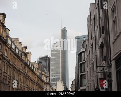 LONDRA, Regno Unito - CIRCA OTTOBRE 2022: London Wall Street Foto Stock