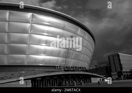 Finnieston Crane, Clyde Arc, OVO Hydro, SEC Armadillo Glasgow 2023. Foto Stock