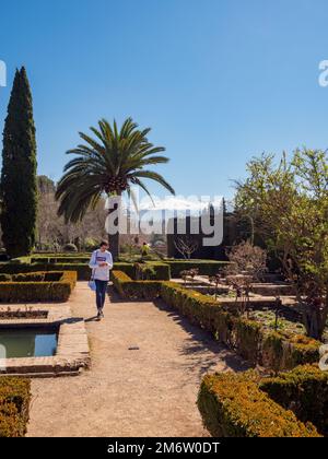 Alhambra, Grenade, Andalousie, Espagne Foto Stock