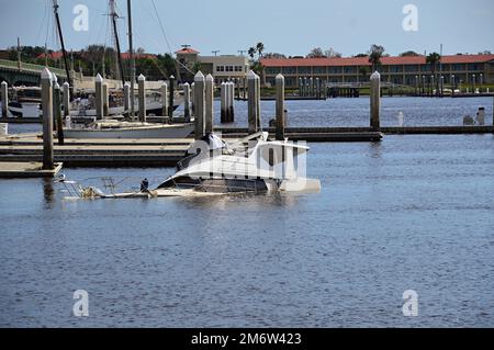 Marina nella città di St. Augustine, Florida Foto Stock