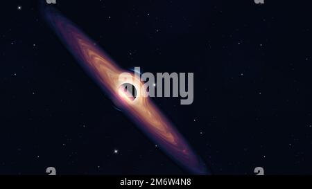 Galassia buco nero Foto Stock