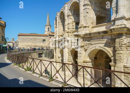 Arena di Arles Francia Foto Stock