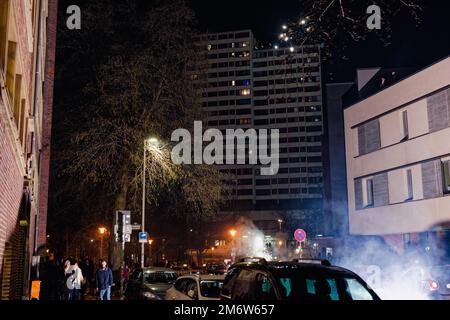 Silvester, Neues 2023 Jahr Empfang. Foto Stock