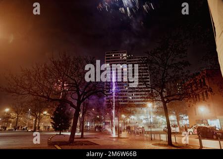 Silvester, Neues 2023 Jahr Empfang. Foto Stock