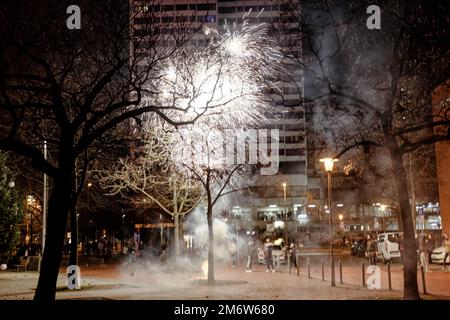 Silvester, Neues 2023 Jahr Empfang. Foto Stock