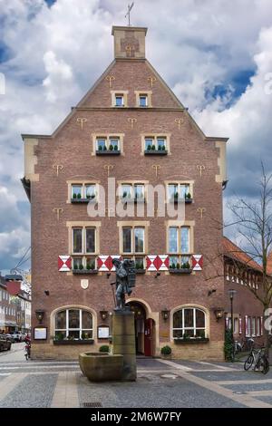 Casa storica a Munster, Germania Foto Stock