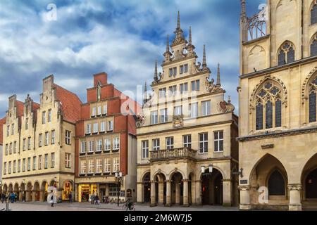 Prinzipalmarkt, Munster, Germania Foto Stock