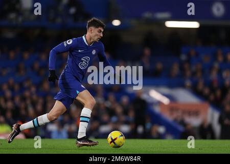 5th gennaio 2023; Stamford Bridge, Chelsea, Londra, Inghilterra: Premier League Football, Chelsea contro Manchester City; Kai Havertz di Chelsea Foto Stock