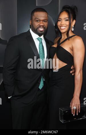 Hollywood, California. 5th Jan, 2023. Curtis '50 Cent' Jackson e Jamira Haines alla prima stagione 2 di BMF al TCL Chinese Theatre di Hollywood, California, il 5 gennaio 2023. Credit: Faye Sadou/Media Punch/Alamy Live News Foto Stock