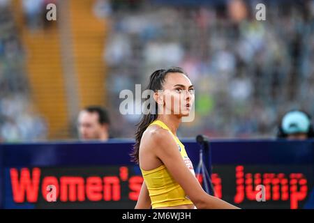 Iryna Herashchenko (Ucraina). Donne High Jump. Campionato europeo di Monaco 2022 Foto Stock