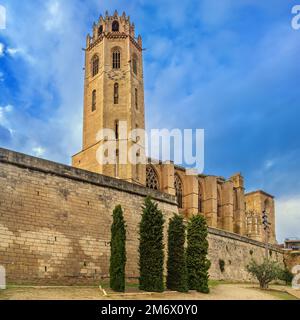 Vecchia Cattedrale di Lleida, Spagna Foto Stock