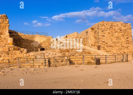 Castello medievale dei crociati a al Karak, Giordania Foto Stock