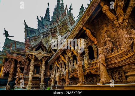 Verità Sanctuari OOB (Regno di Thailandia, Pattaya) Foto Stock