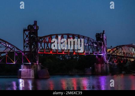 Junction Bridge a Hot Springs, Arkansas Foto Stock