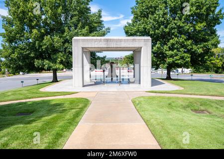 Una ben conservato Campana commemorativa in ittle Rock Nine a Little Rock, Arkansas Foto Stock