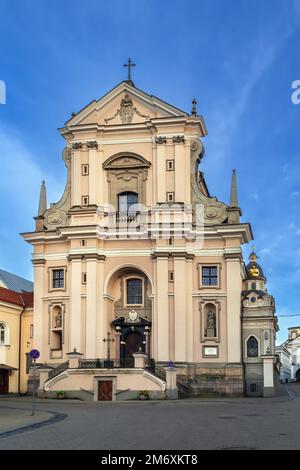 Chiesa di Santa Teresa, Vilnius, Lituania Foto Stock