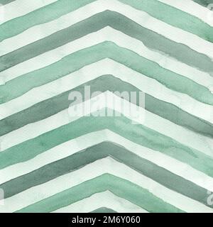 Astratto motivo geometrico a freccia sfondo.zigzag sfondo per il tuo disegno.freccia verde. Foto Stock