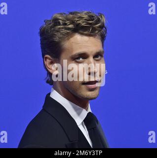 Palm Springs, Stati Uniti. 05th Jan, 2023. Austin Butler partecipa al gala annuale del Palm Springs International Film Festival 34th presso il Palm Springs Convention Center di Palm Springs, California, giovedì 5 gennaio 2023. Foto di Jim Ruymen/UPI Credit: UPI/Alamy Live News Foto Stock