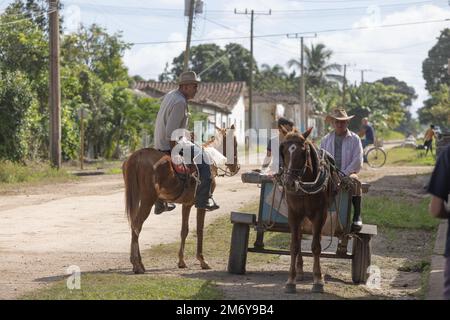 Cuba Life contadini la vita quotidiana a Cuba Foto Stock