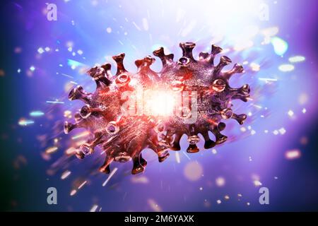 Variante corona, immagine simbolica Foto Stock