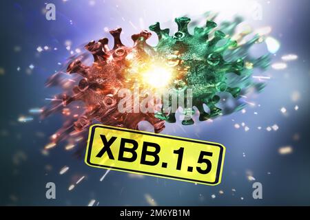 Variante corona XBB.1,5, immagine simbolica Foto Stock