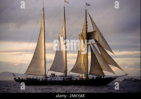 Goletta britannica Malcolm Miller, 1995 Foto Stock