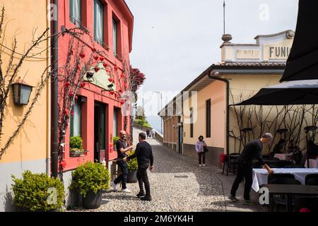 Bergamo, Italia - 4 maggio 2022: Ristorante Baretto di San Vigilio a Bergamo alta. Foto Stock