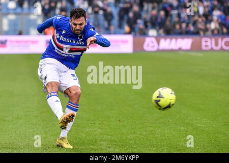 Mehdi Leris di UC Sampdoria in azione durante la Serie Una partita di calcio tra US Sassuolo e UC Sampdoria allo stadio Città del Tricolore di Reggio Foto Stock