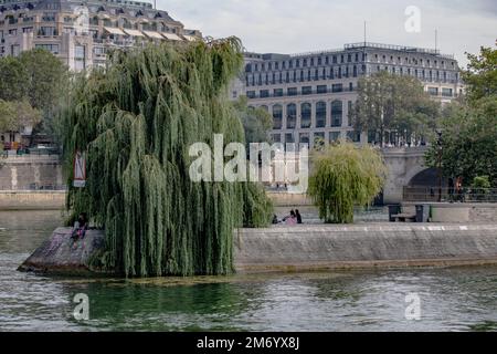 Fotografia di strada intorno alla Senna a Parigi. Foto Stock