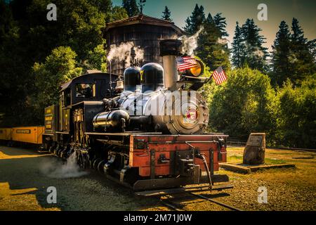 Vecchia locomotiva sonora Foto Stock