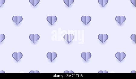 Motivo senza cuciture con cuori viola. Carta da parati Hearts. Carino cuore viola senza cuciture motivo texture. Motivo carino senza cuciture. Illustrazione vettoriale Illustrazione Vettoriale