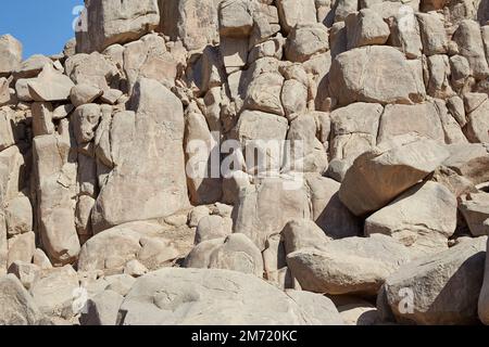 Isola Seheil di Assuan, più conosciuta per la carestia Stele Carving Foto Stock