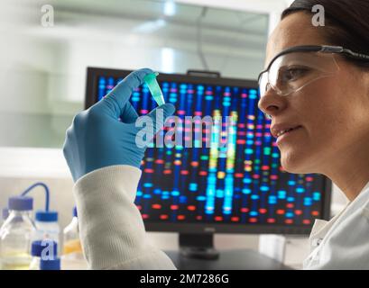 Ricerca del DNA Foto Stock