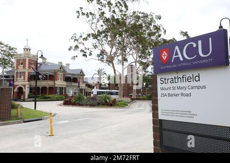 Australian Catholic University (ACU), Mount St Mary Campus, 25A Barker Road, Strathfield, Sydney, NSW, Australia Foto Stock