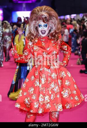 Londra, Regno Unito. 06th Jan, 2023. Solo maggio al lancio del Drag con UK 2023 di RuPaul a Londra. Credit: SOPA Images Limited/Alamy Live News Foto Stock