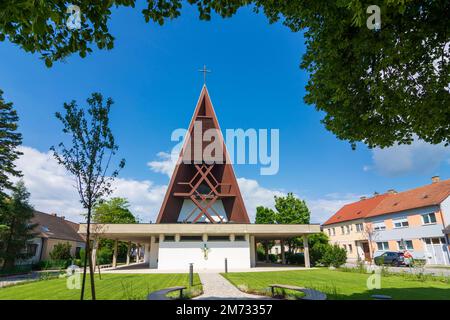 Aderklah: chiesa Aderklah a Weinviertel, Niederösterreich, bassa Austria, Austria Foto Stock