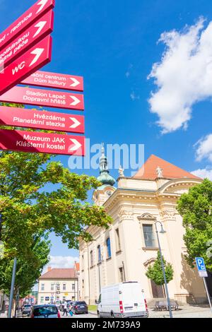 Uhersky Brod (Ungarisch Brod) : Chiesa dell'Immacolata Concezione della Vergine Maria (Kostel Neposkvrněného Početí Panny Marie) in , Zlinsky, Zlin R. Foto Stock