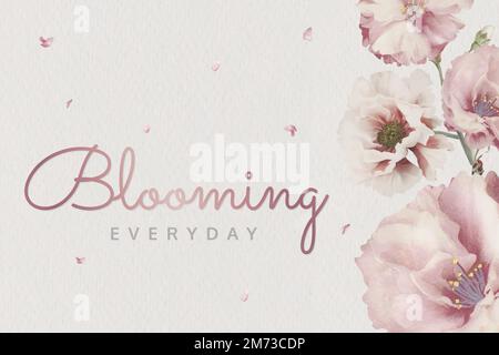 Rosa fiore vettore carta quotidiana Illustrazione Vettoriale